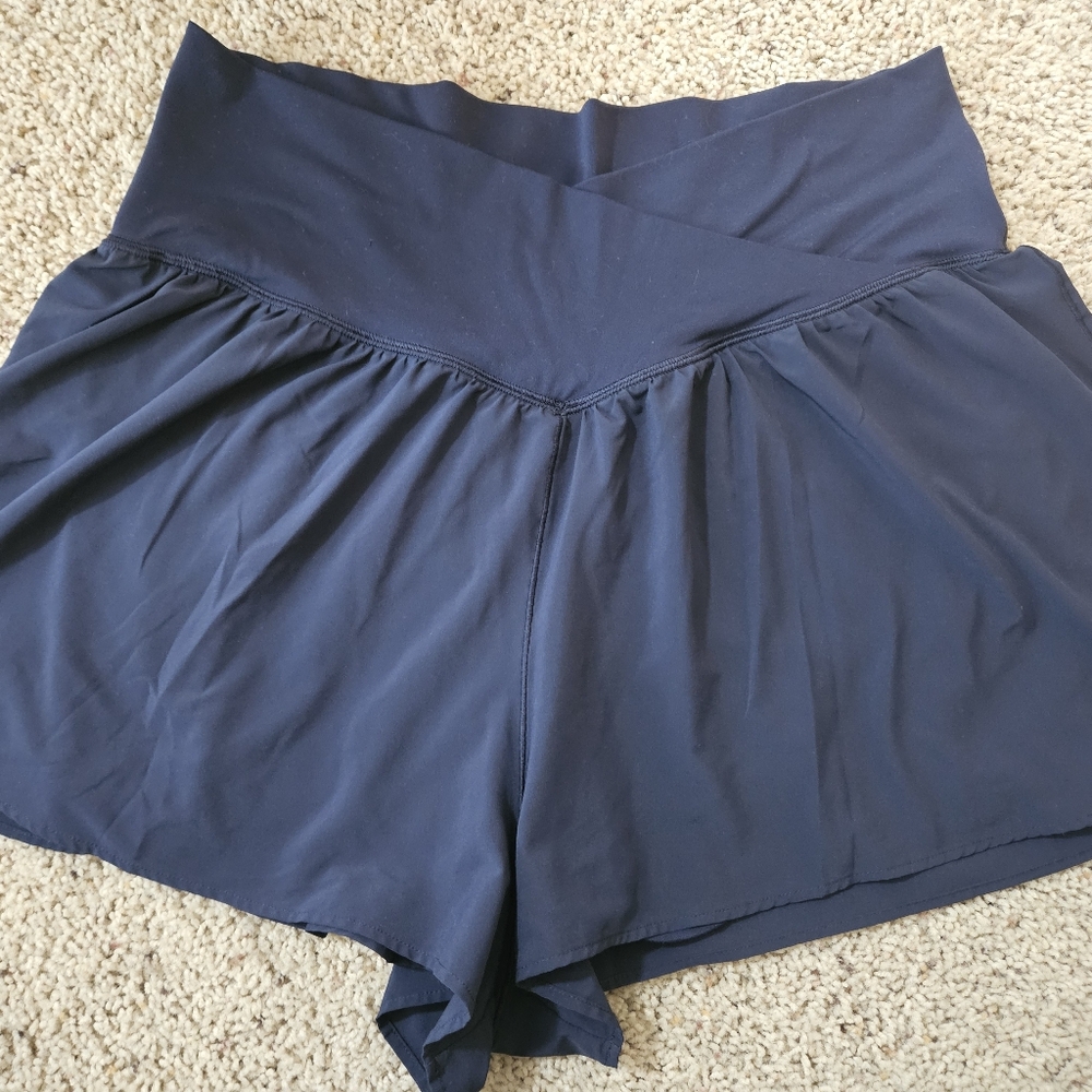 Arie Offline Women's Athletic Shorts in Navy Blue